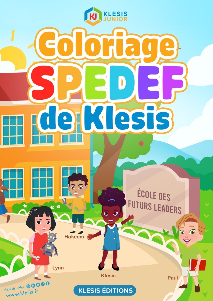 Aperçu de la couverture du cahier de coloriage SPEDEF de Klesis Junior